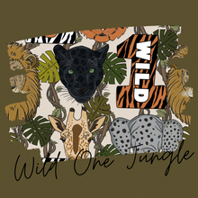 Load image into Gallery viewer, Wild One Jungle Bummie Dungarees