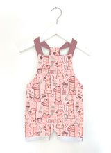 Load image into Gallery viewer, Pink 1st Birthday Party Dungarees
