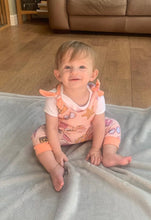 Load image into Gallery viewer, Blue 1st Birthday Party Rompers