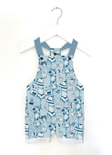 Load image into Gallery viewer, Blue 1st Birthday Party Dungarees