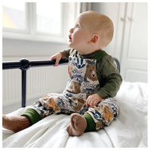 Load image into Gallery viewer, Wild One Jungle Slouchy Dungarees