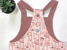 Load image into Gallery viewer, Pink 1st Birthday Party Dungarees