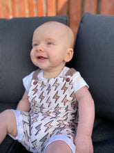 Load image into Gallery viewer, Blue 1st Birthday Party Dungarees
