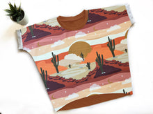 Load image into Gallery viewer, Wild West Oversized T-shirt Co-ords
