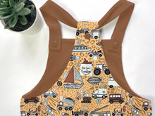 Load image into Gallery viewer, Transport ABC Dungarees
