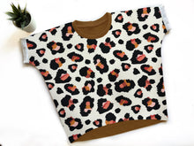 Load image into Gallery viewer, Rust Leopard Oversized T-shirt Co-ords
