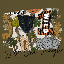 Load image into Gallery viewer, Wild One Jungle Bummie Dungarees
