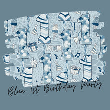 Load image into Gallery viewer, Blue 1st Birthday Party Accessories
