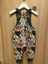 Load image into Gallery viewer, Wild One Jungle Slouchy Dungarees
