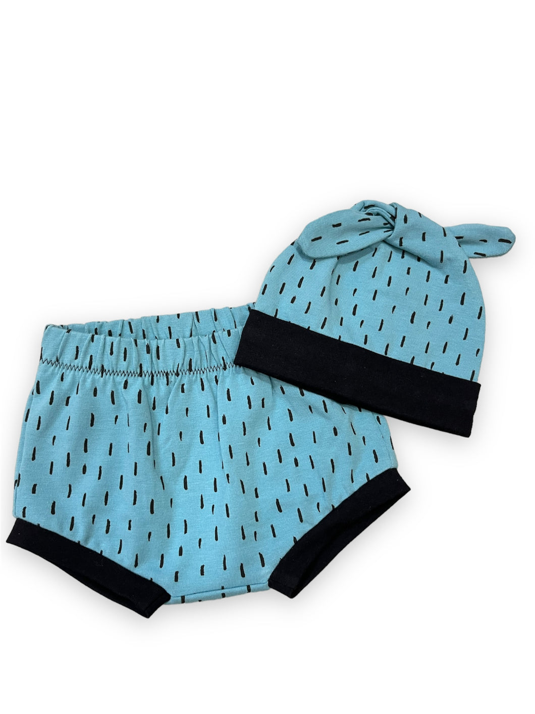 0-3m Teal Bummies & Hat Set