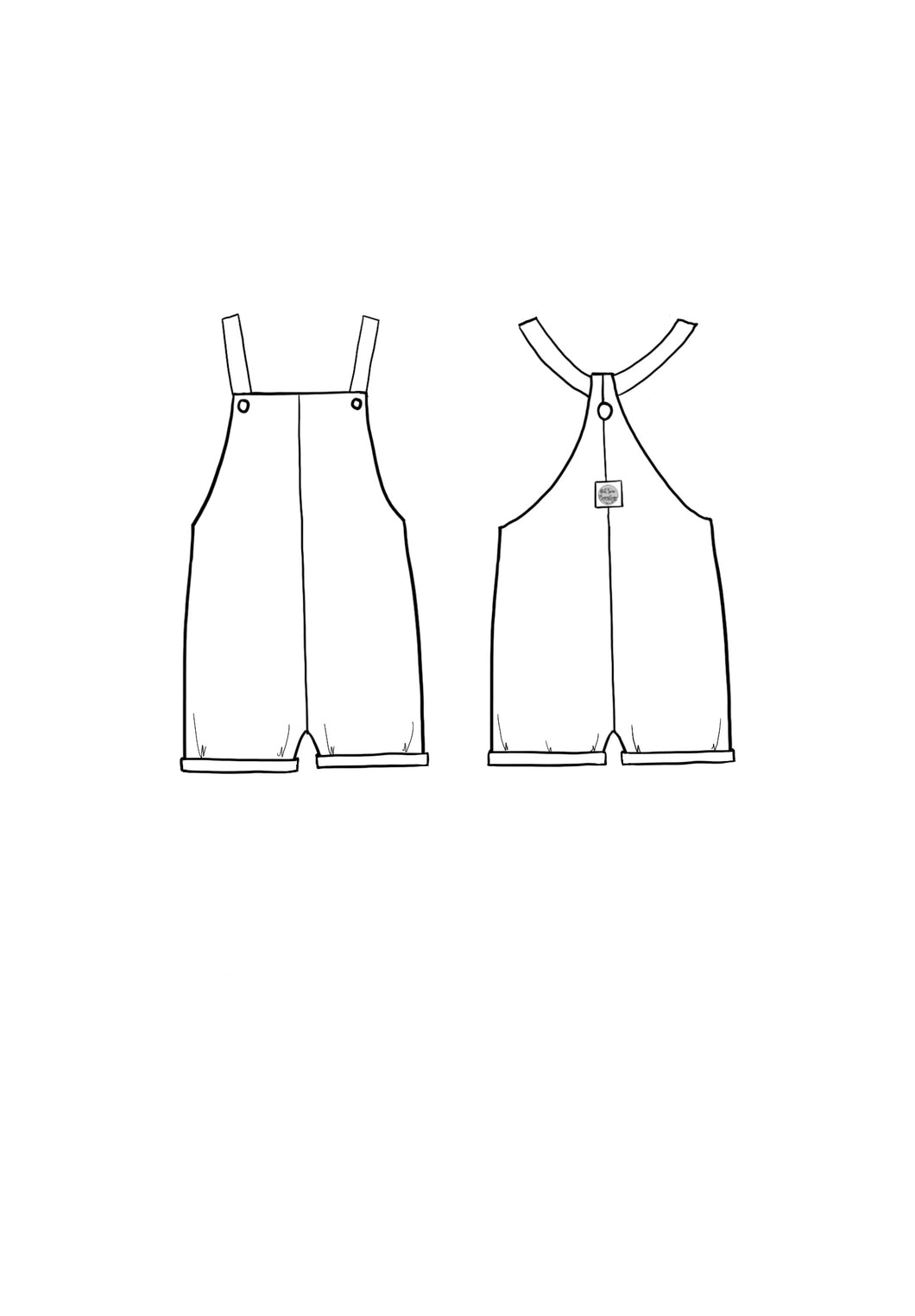 Custom Order Shorty Dungarees