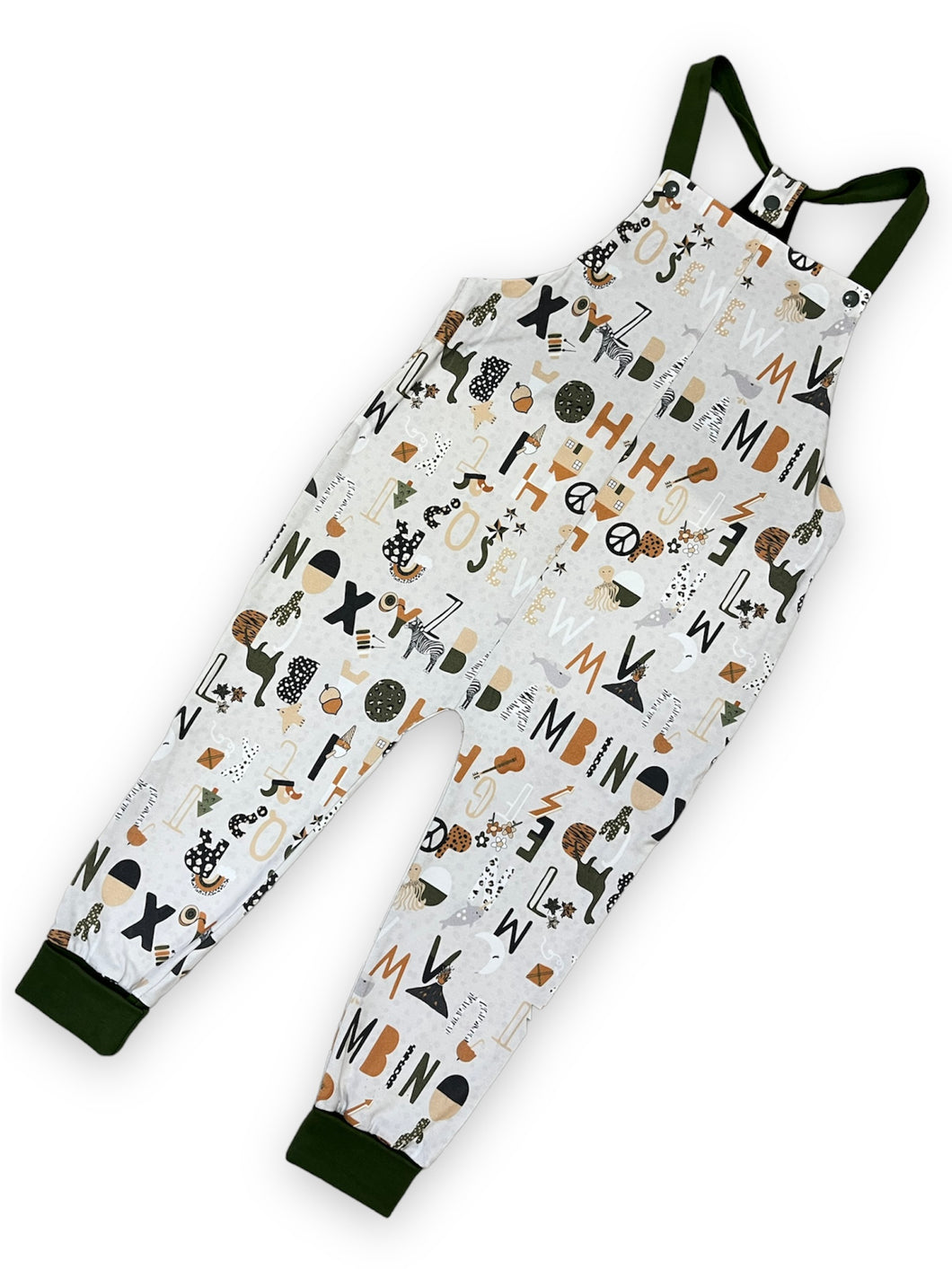 3-4y Bambino Alphabet Slouchy Dungarees