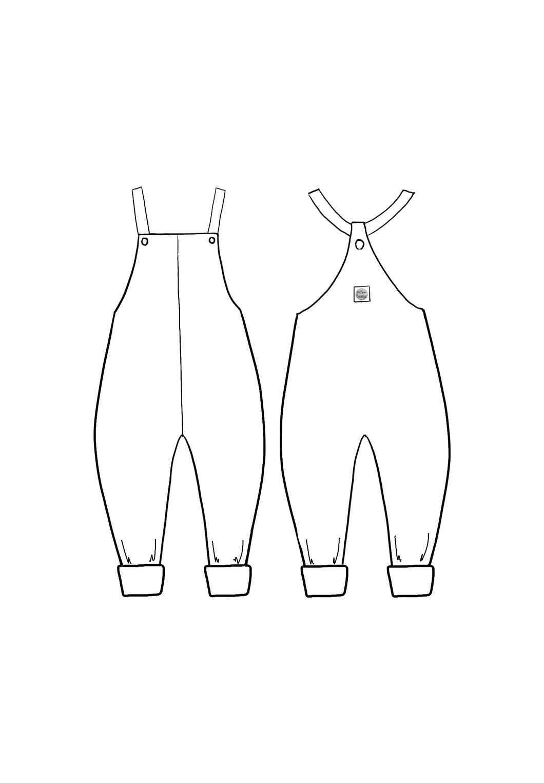 Custom Order Slouchy Dungarees