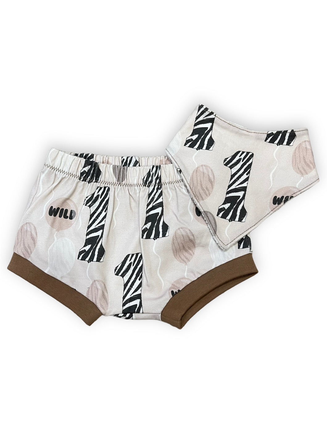 12-18m Wild One Bummies & Bib Set